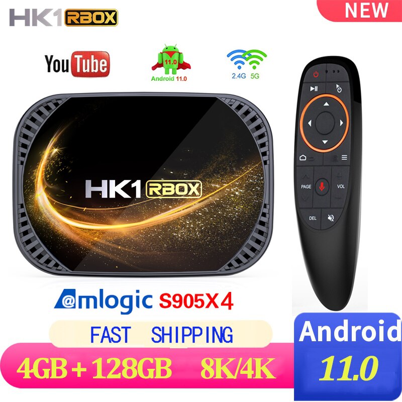 HK1 RBOX X4S ȵ̵ 11 TV ڽ Amlogic S905X4 3..